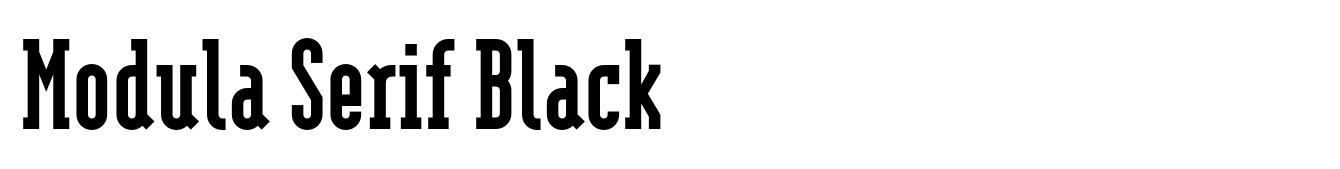 Modula Serif Black